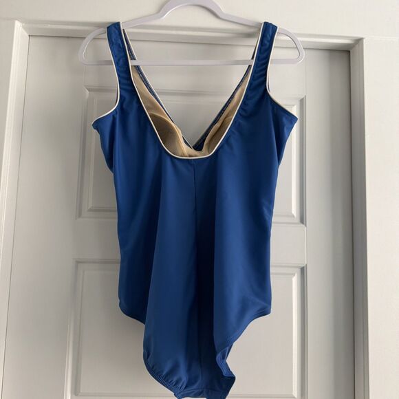MiracleSuit Horizon One-Piece Swimsuit Blue Slimming Tummy Control *missing size - Picture 3 of 9